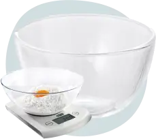 Scale for bread ingredients